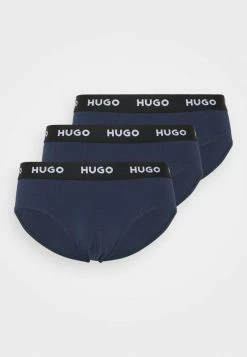 Meilleure affaire 🥰 HUGO HIPBRIEF 3 PACK - Slip - Navy 😍