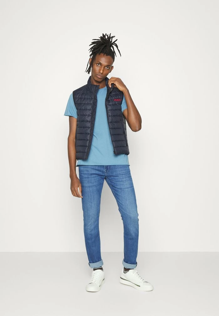 Le moins cher 👍 HUGO BENTINO - Veste Sans Manches - Dark Blue 🔔 2 Le moins cher 👍 HUGO BENTINO - Veste Sans Manches - Dark Blue 🔔 – Image 2