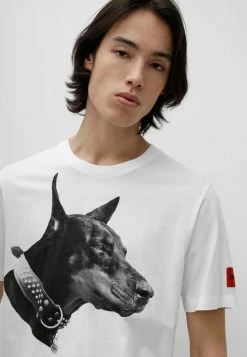 Le moins cher 🎁 HUGO T-shirt Imprimé - White 🛒 -HUGO Sales e66e9fb6cc9b42f9971e6489bab65284
