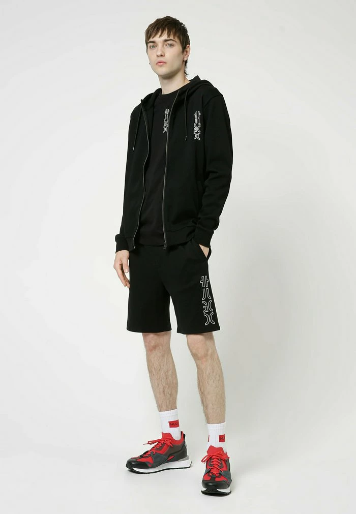 Le moins cher 🥰 HUGO DEERIO - Sweat à Capuche Zippé - Black ✨ 2 Le moins cher 🥰 HUGO DEERIO - Sweat à Capuche Zippé - Black ✨ – Image 2