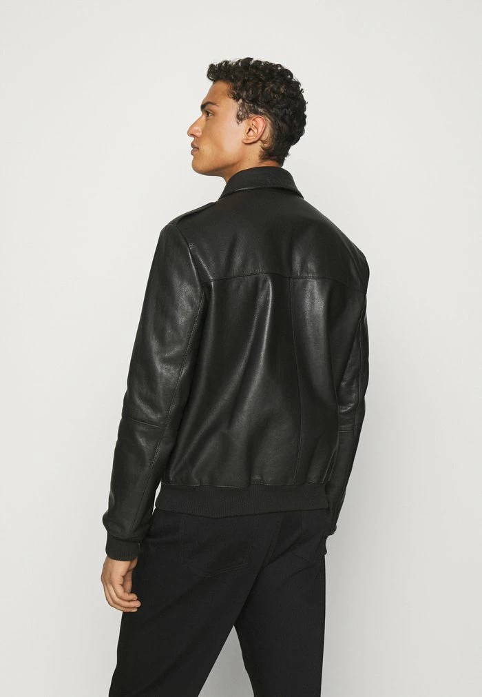 Coupon ✔️ HUGO LYAN - Veste En Cuir - Black 👏 4 Coupon ✔️ HUGO LYAN - Veste En Cuir - Black 👏 – Image 4