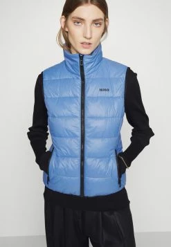 Nouveau 😉 HUGO FANDICIA - Veste Sans Manches - Medium Blue 💯 -HUGO Sales e839b95e48f8445b98b171bea790c78f