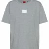 Sortie 🔥 HUGO THE BOXY TEE - T-shirt Basique - Grey 🧨