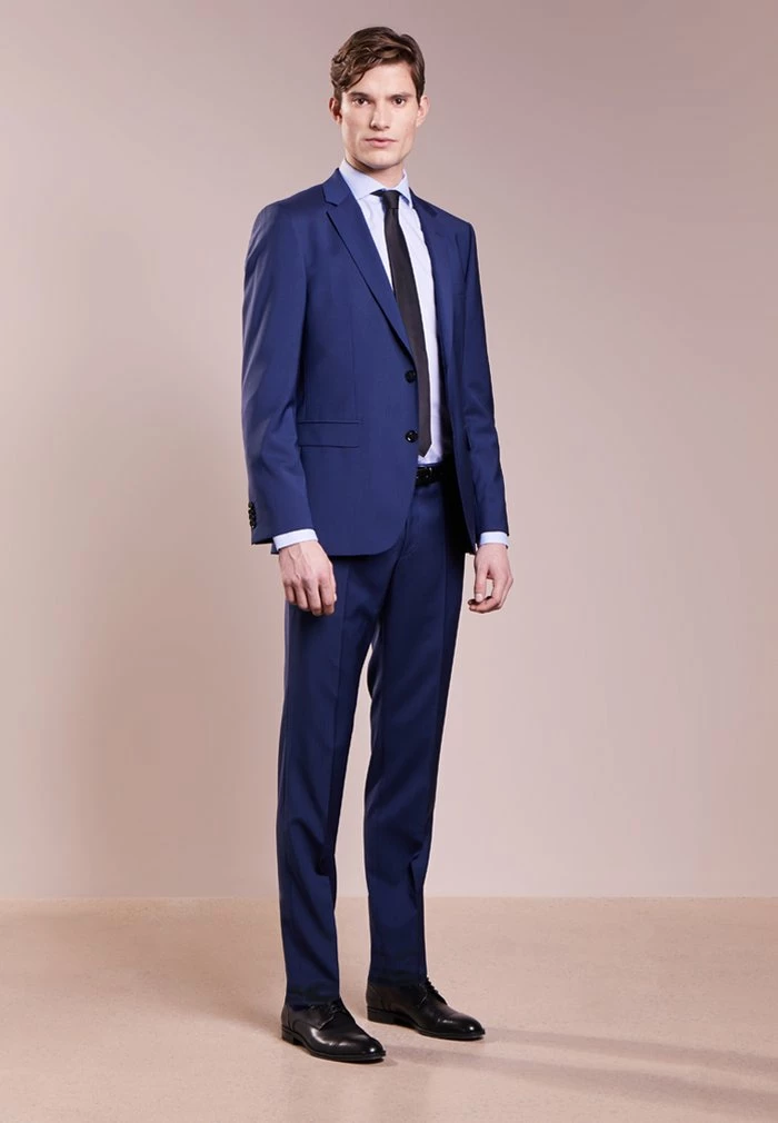 Tout neuf ⌛ HUGO SIMMONS - Pantalon De Costume - Medium Blue 🛒 2 Tout neuf ⌛ HUGO SIMMONS - Pantalon De Costume - Medium Blue 🛒 – Image 2