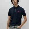Bon marché 👍 HUGO DERESOM - Polo - Dark Blue 🌟