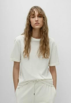 Le moins cher 👍 HUGO T-shirt Basique - Natural 👏