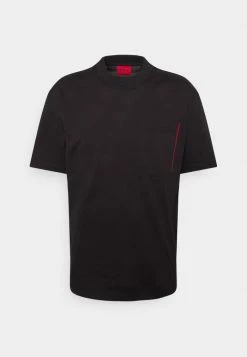 Budget 🔔 HUGO DAFFAELLO - T-shirt Basique - Black 🔔