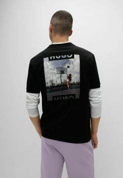 Promo 🔔 HUGO T-shirt Imprimé - Black 💯 -HUGO Sales eba550cb73d74f0c99fce03887416c9d