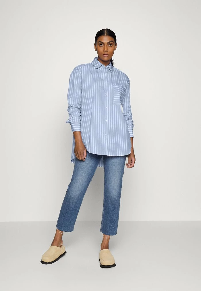 Budget 👍 HUGO ELODINA - Blouse - Medium Blue 🥰 2 Budget 👍 HUGO ELODINA - Blouse - Medium Blue 🥰 – Image 2