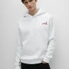 Nouveau 🔔 HUGO DLOVELEY - Sweat à Capuche - White ⌛
