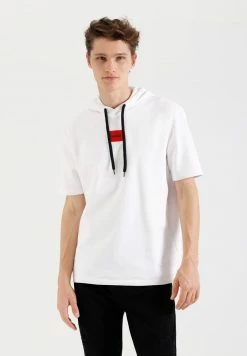 Grosses soldes 🎉 HUGO DRESLEY - T-shirt Imprimé - White 😉