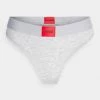 Grosses soldes 😉 HUGO THONG LABEL - String - Medium Grey 👏