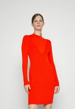 Meilleur prix 😉 HUGO SARINETTE - Robe Pull - Bright Red 🥰