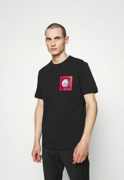 Vente flash 🤩 HUGO DRINGSTEEN - T-shirt Imprimé - Black ⭐