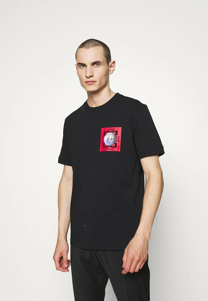 Vente flash đ€© HUGO DRINGSTEEN - T-shirt Imprimé - Black â 1 Vente flash đ€© HUGO DRINGSTEEN - T-shirt Imprimé - Black â