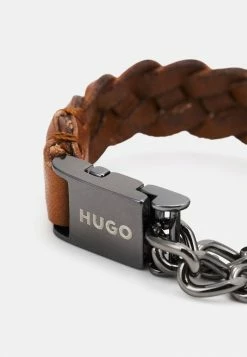 Remise 🛒 HUGO BRACE UNISEX - Bracelet - Medium Brown 👍 -HUGO Sales f194f7adfe5c451d922b96b53f655bf5