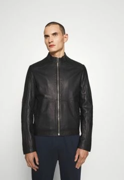 Budget 🔔 HUGO LOKIS - Veste En Cuir - Black 👏
