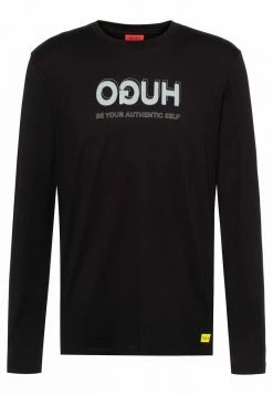 Remise 🔔 HUGO X Smiley® DOREIGNER - T-shirt à Manches Longues - Black 🎉 -HUGO Sales f2818687309f4ae694bb68e0691555d5