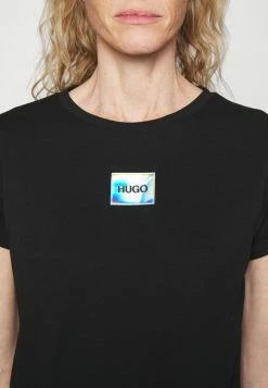 Vente flash ✨ HUGO THE SLIMTEE - T-shirt Imprimé - Black 🎉 -HUGO Sales f37c7adf91174683ac08e8808546b162