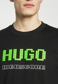 Grosses soldes 🎉 HUGO DAMER - T-shirt Imprimé - Black 🔔 -HUGO Sales f601e4053068493e94aae24e5212a310