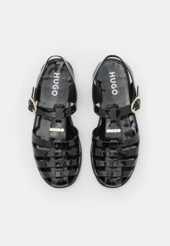 Le moins cher 👍 HUGO CAMELIACRAB - 🩴 Sandales - Black ✔️ -HUGO Sales f7d81678474341b995310adf58abe89b