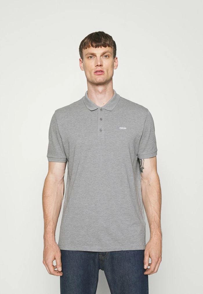 Bon marché 🛒 HUGO DONOS - Polo - Medium Grey 😀 1 Bon marché 🛒 HUGO DONOS - Polo - Medium Grey 😀