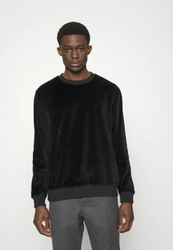 Le moins cher 🥰 HUGO DELVETY - T-shirt à Manches Longues - Black 😀