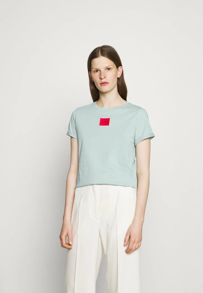 Offres 😀 HUGO THE SLIMTEE - T-shirt Imprimé - Light/pastel Green 😉 1 Offres 😀 HUGO THE SLIMTEE - T-shirt Imprimé - Light/pastel Green 😉