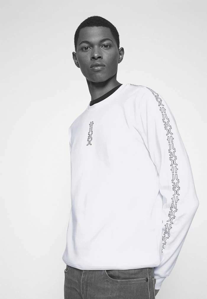 Remise 🥰 HUGO DOBY - T-shirt à Manches Longues - White 👍 4 Remise 🥰 HUGO DOBY - T-shirt à Manches Longues - White 👍 – Image 4