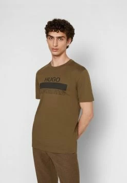 Grosses soldes ✔️ HUGO DAITAI - T-shirt Imprimé - Dark Green 🎁