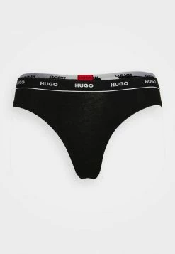 Promo 🎁 HUGO TRIPLET THONG EASY 3 PACK - Slip - Black ⌛