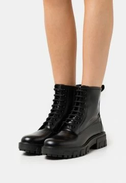 Tout neuf 👏 HUGO AXEL BOOTIE - Bottines à Lacets - Black 🌟