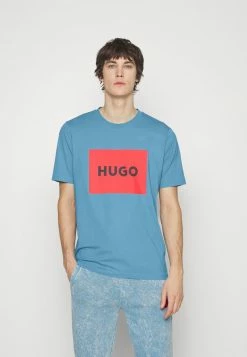 Meilleur prix 🌟 HUGO DULIVE - T-shirt Imprimé - Medium Blue ⌛