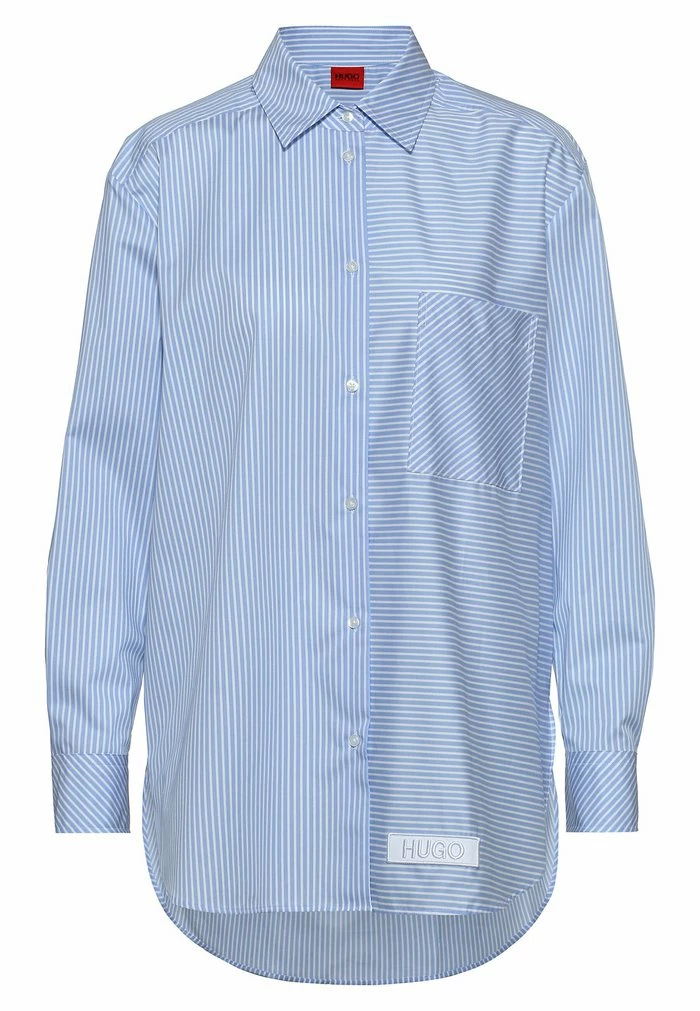 Top 10 🥰 HUGO ELODINA - Chemisier - Light Blue 🎉 6 Top 10 🥰 HUGO ELODINA - Chemisier - Light Blue 🎉 – Image 6