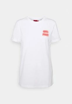 Sortie 🥰 HUGO DIBIUSA - T-shirt Imprimé - White 🔥 -HUGO Sales ffad2fc53f3c42e28c7e1cb2c22e2ecd